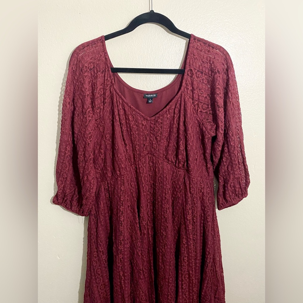 TORRID - Mini Lace Fit And Flare Dress - 1X